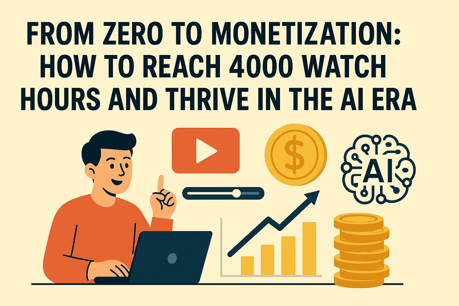 From Zero to Monetization: A Step-by-Step Guide to Reaching 4000 Watch Hours and Beyond in the Age of AI